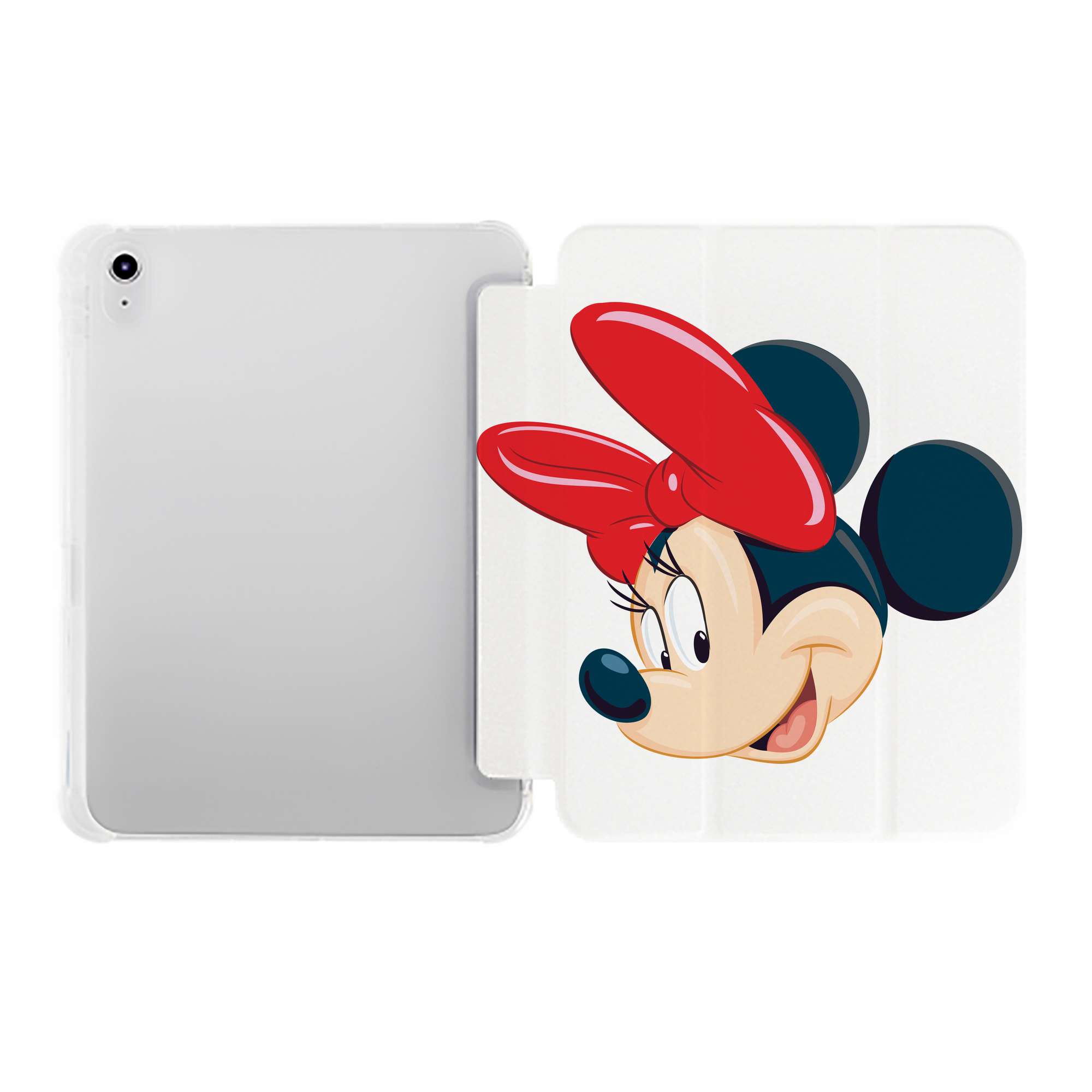 （画像用） ミッキーマウス Mickey Mouse IPad ケース ペン収納付き 三つ折りスタンド PUレザー×シリコン 対応機種9.5/10.5/10.9インチ